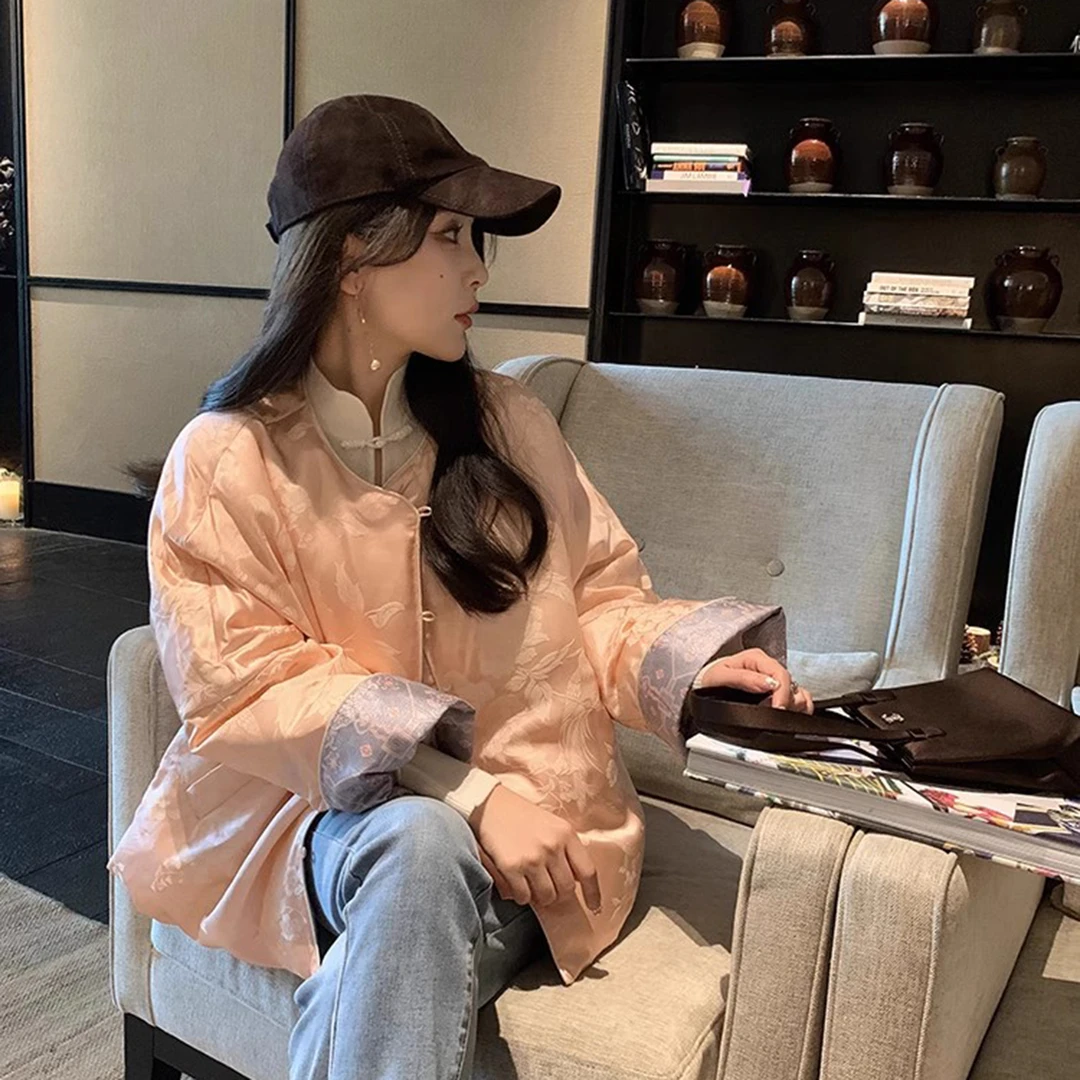 锦绣未央拜年服扛把子国风桑蚕丝羽绒服QW234053/QJ234003