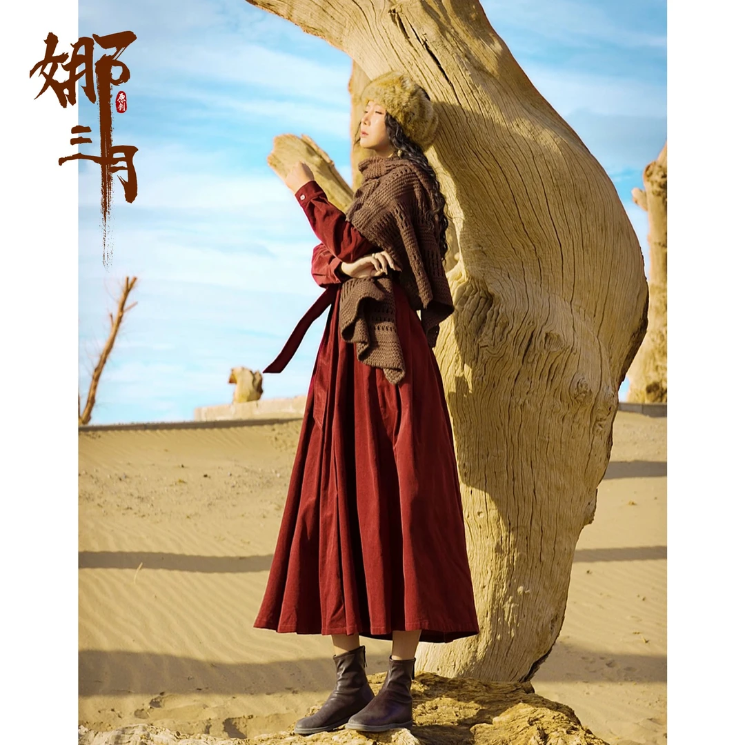娜三月【大宝推荐】高贵气质女神款两穿大衣9818可当连衣裙CH风衣