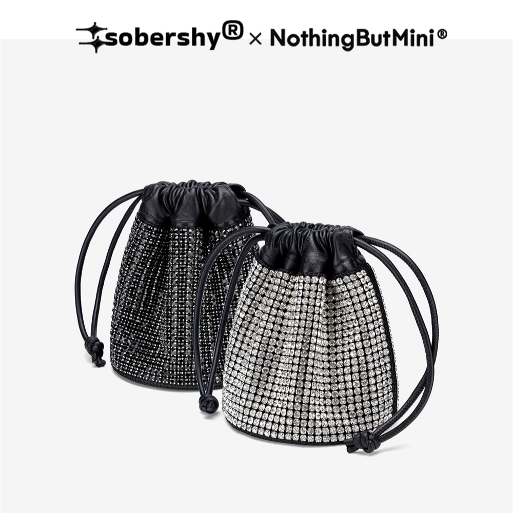sobershy×nothingbutmini  晶饰水桶包秋冬百搭