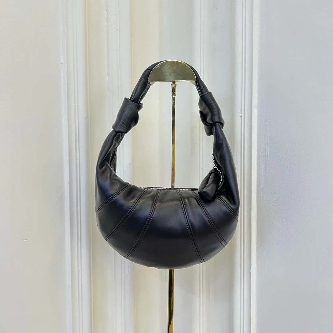 时尚轻奢经典手提斜挎女包32R12黑咖色