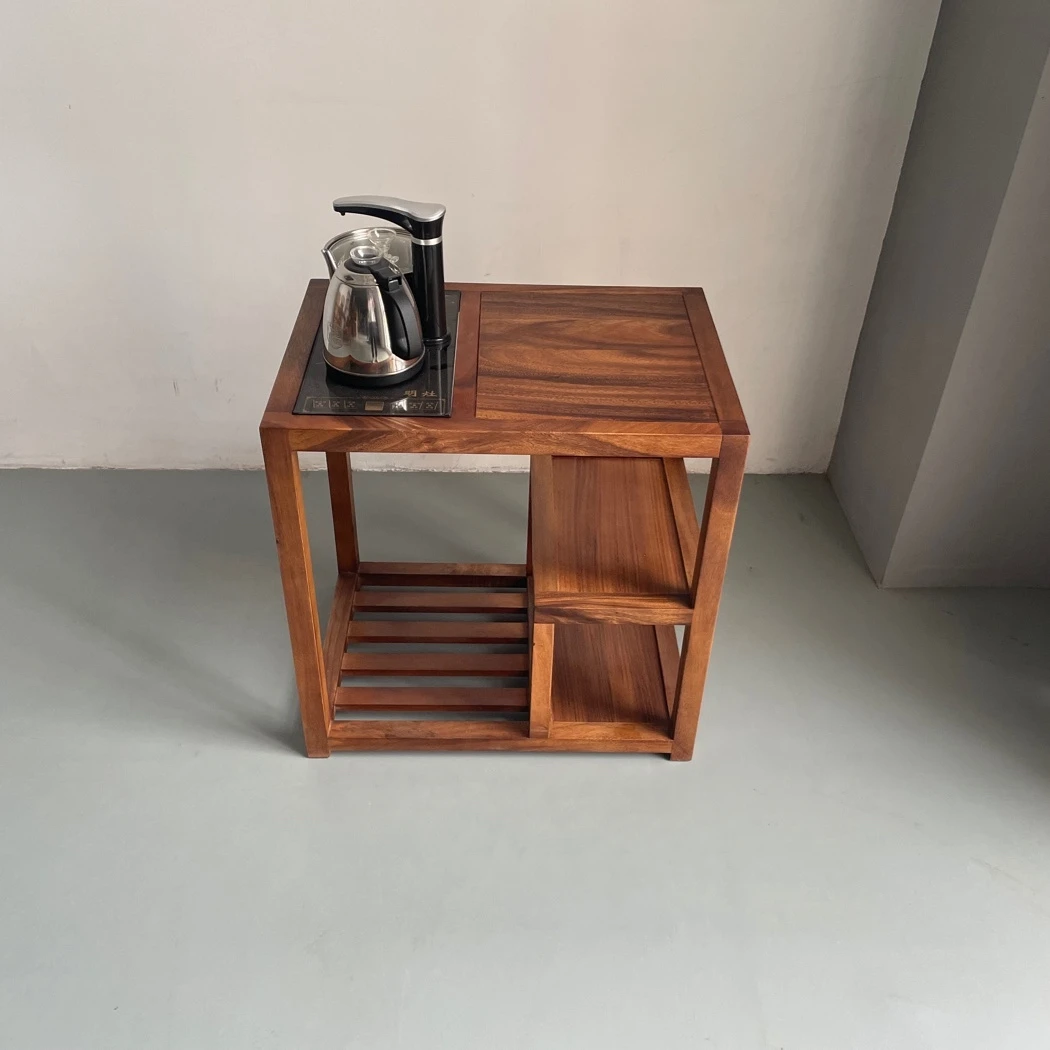 胡桃木茶水柜烧水壶茶水柜新中式茶车泡茶桌子餐边柜茶几家用简约