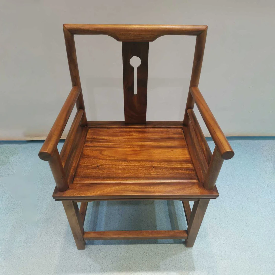 南美胡桃木净尘客椅实木家具椅子家用餐椅桌椅书椅圈椅茶椅实木椅