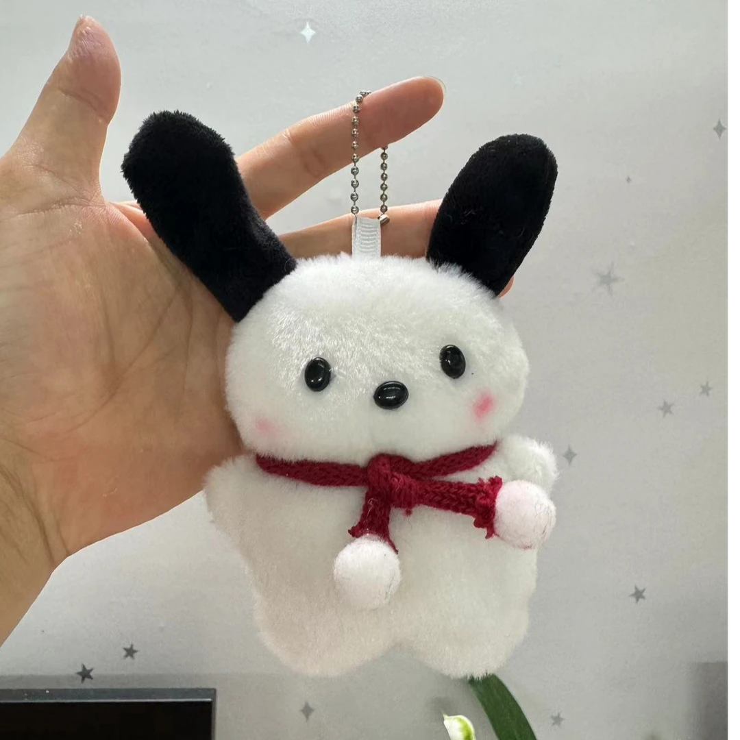 可爱围巾帕恰狗毛绒钥匙扣书包小挂件创意情侣小礼物摆摊开店货源
