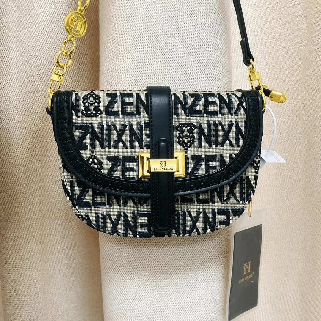 2024新款潮流字母马鞍包单肩包#英文v118