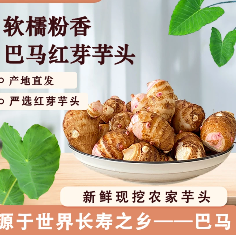 巴马长寿之乡农家山地现挖小芋头5斤/带箱10斤