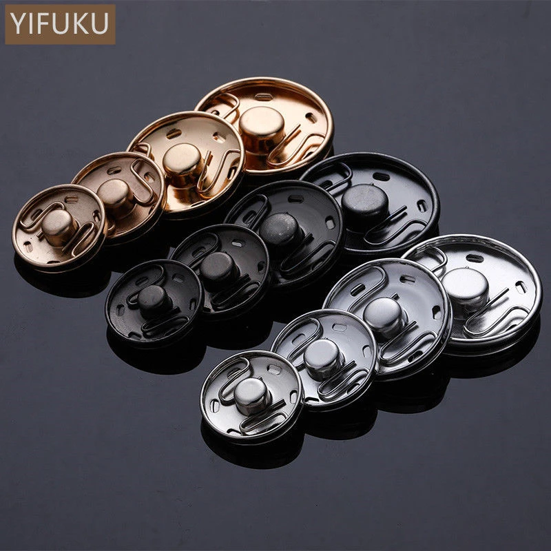 暗扣扣子隐形婴儿衣服大号女防走光小摁扣纽扣圆形金属按扣子母扣