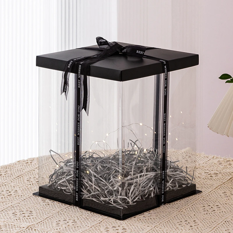 高级礼物盒空盒透明礼品盒零食AJ鞋子礼盒篮球生日礼物包装盒大号