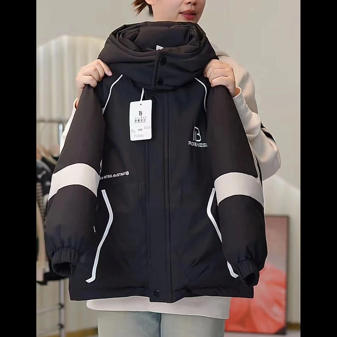 男童冬季派克服一件过冬加棉加厚时尚洋气百搭男童冬季加棉派克服