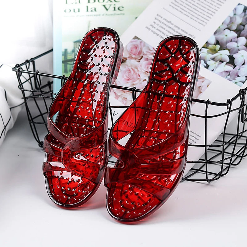 夏季时尚女新款凉拖鞋时尚平底洗澡防滑一字时尚居家室内女士时尚