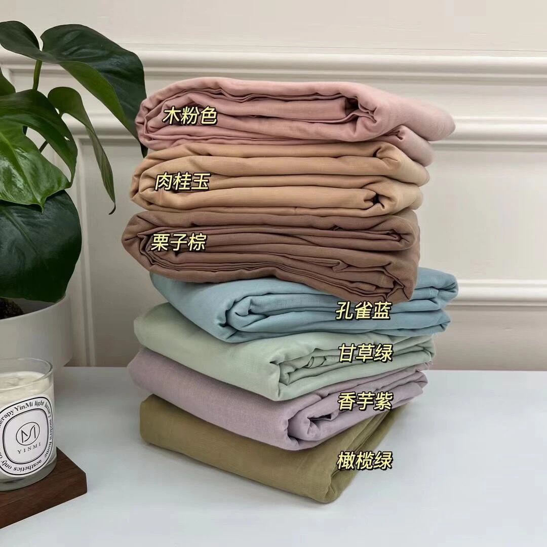 【单件床单】100%全棉双层纱床单 A类母婴级纯棉双人床单纯色