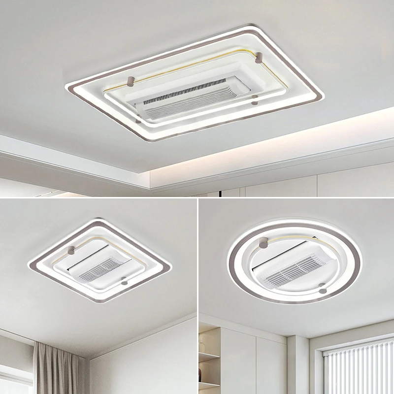 客厅吸顶灯超亮led灯无叶风扇一体护眼全光谱简约风现代家装灯具