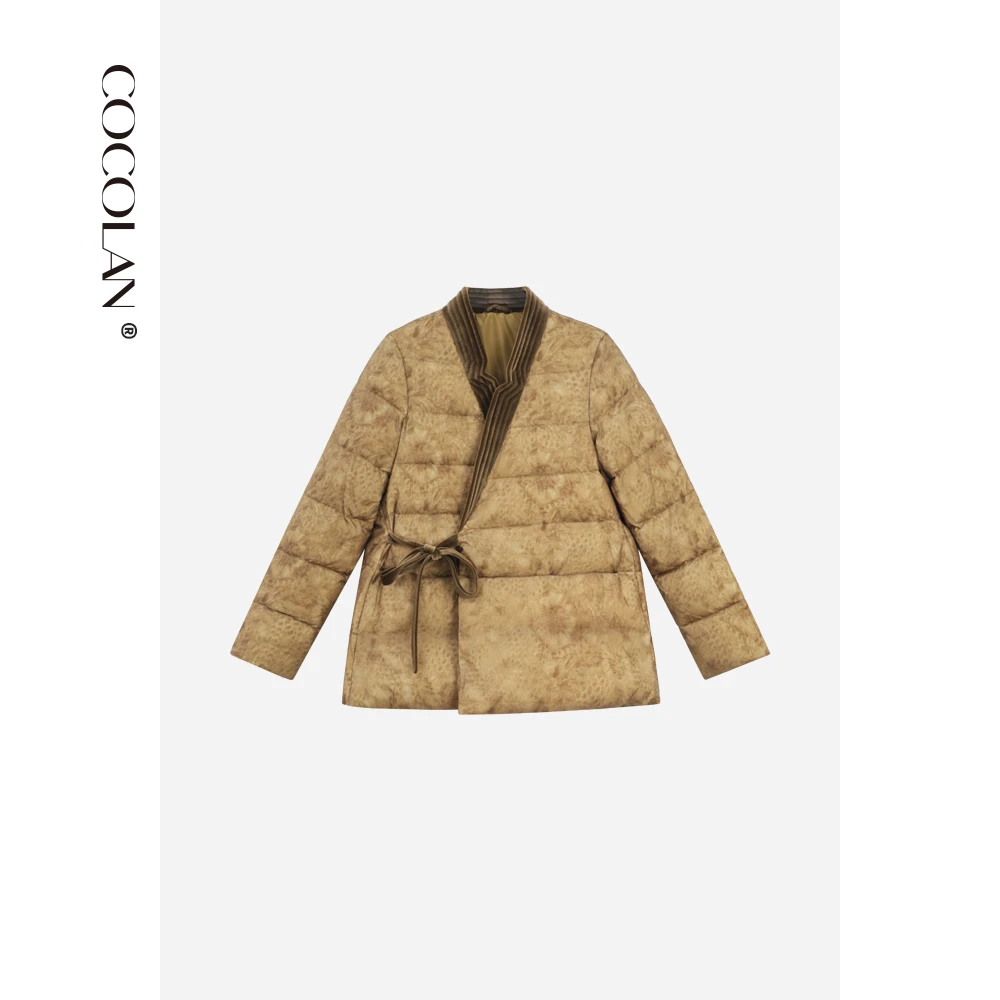 COCOLAN【空谷】保暖90白鸭绒外套女CL8YR1105