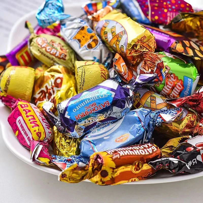俄罗斯混合糖俄罗斯进口风味巧克力混合夹心糖年货酥糖