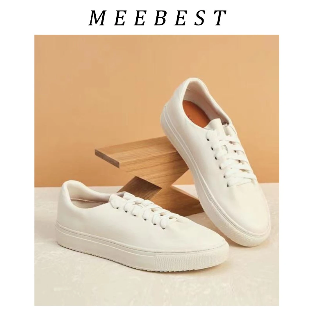 【meebest】X22240真皮百搭休闲板鞋