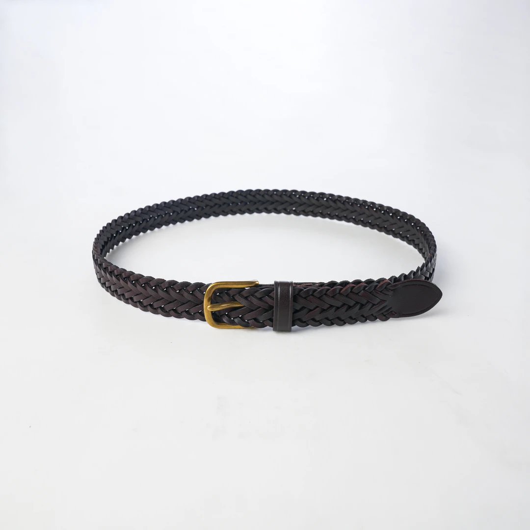 【meebest】YD24462手工编织牛皮腰带