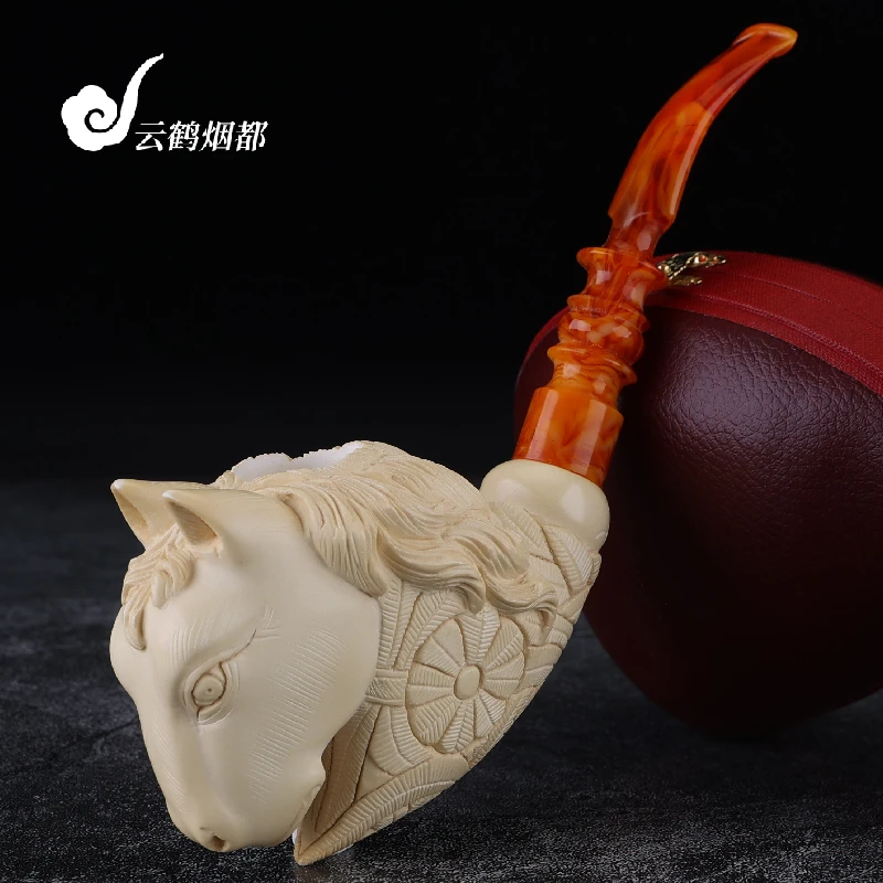云鹤烟都土耳其I.Baglan巴格兰手工海泡石烟斗马头2311