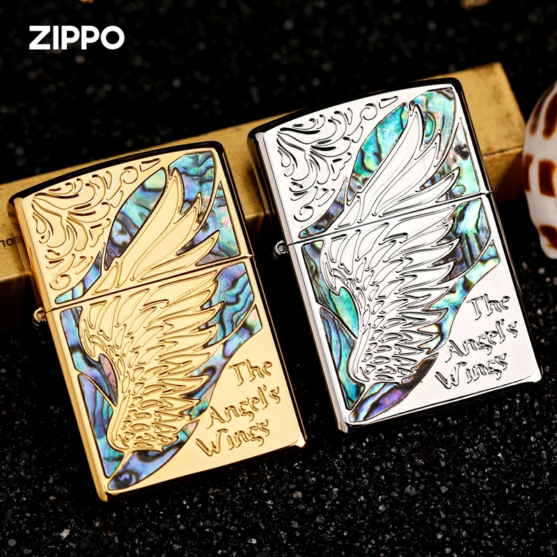 ZIPPO/之宝ZIPPO打火机 彩贝天使之翼 防风男士生日礼物DYX1H1F1