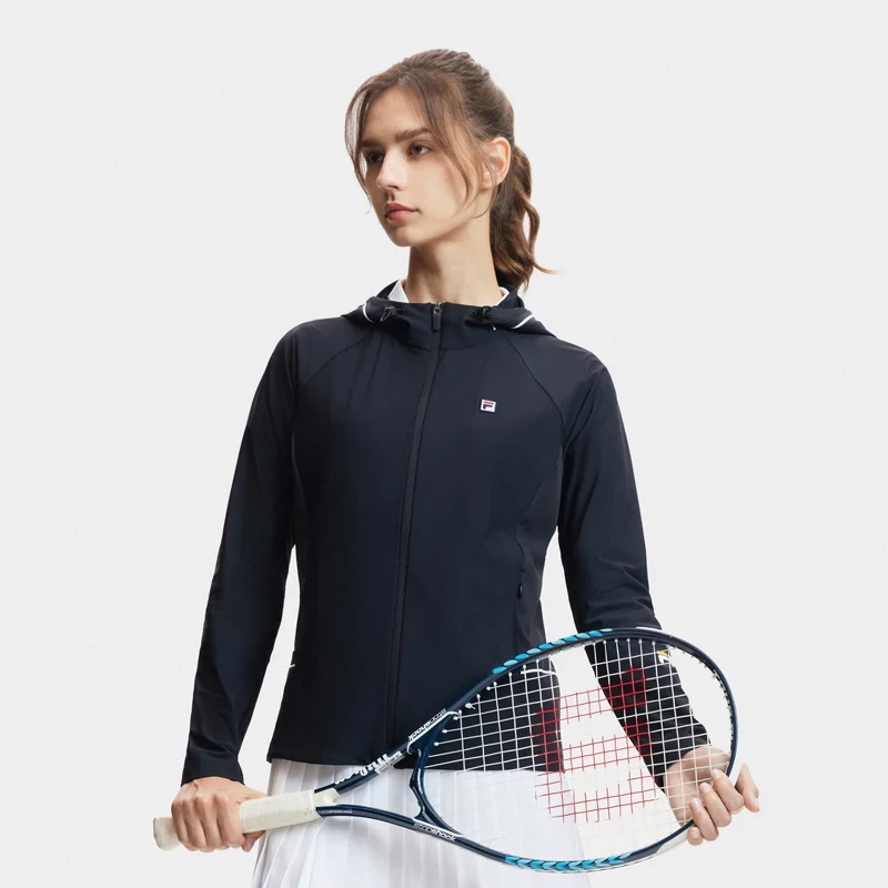 FILA斐乐春夏新款【锦氨弹力布】女子长袖凉感网球外套  A11W423501