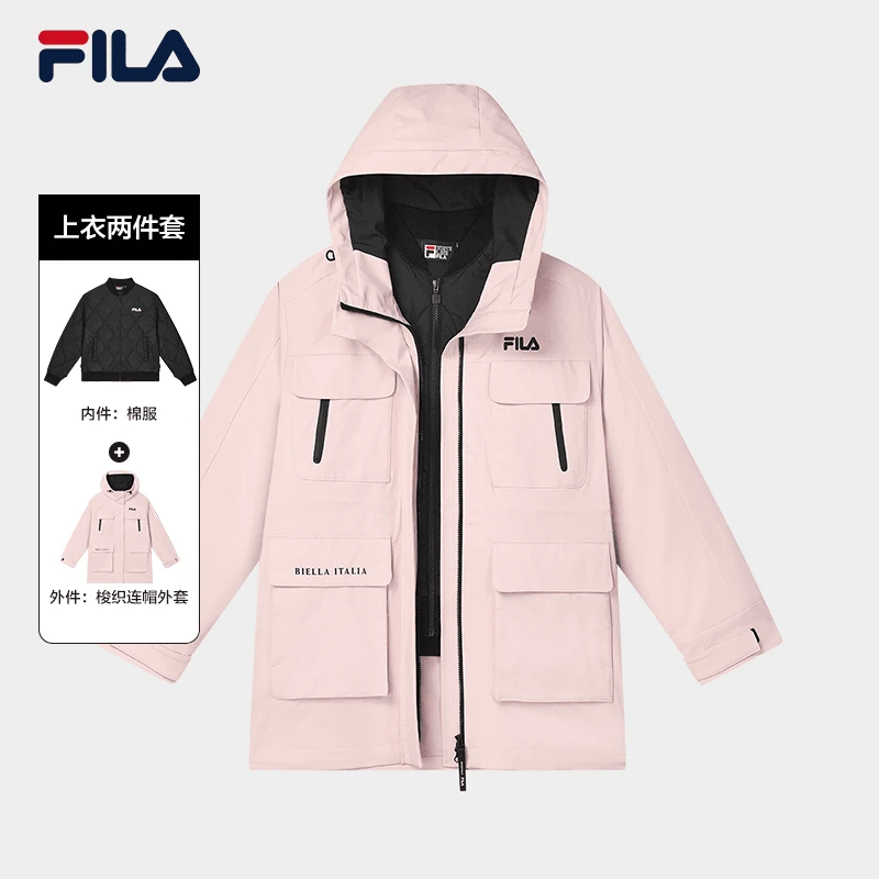 Fila/斐乐2024年秋冬新款女士两件套户外休闲梭织外套F11W449703F
