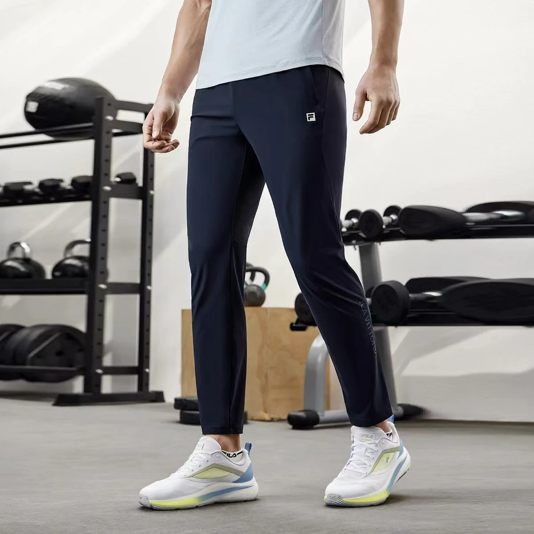FILA/斐乐男长裤高弹速干商务凉感薄款休闲裤弹力  A11M421605F