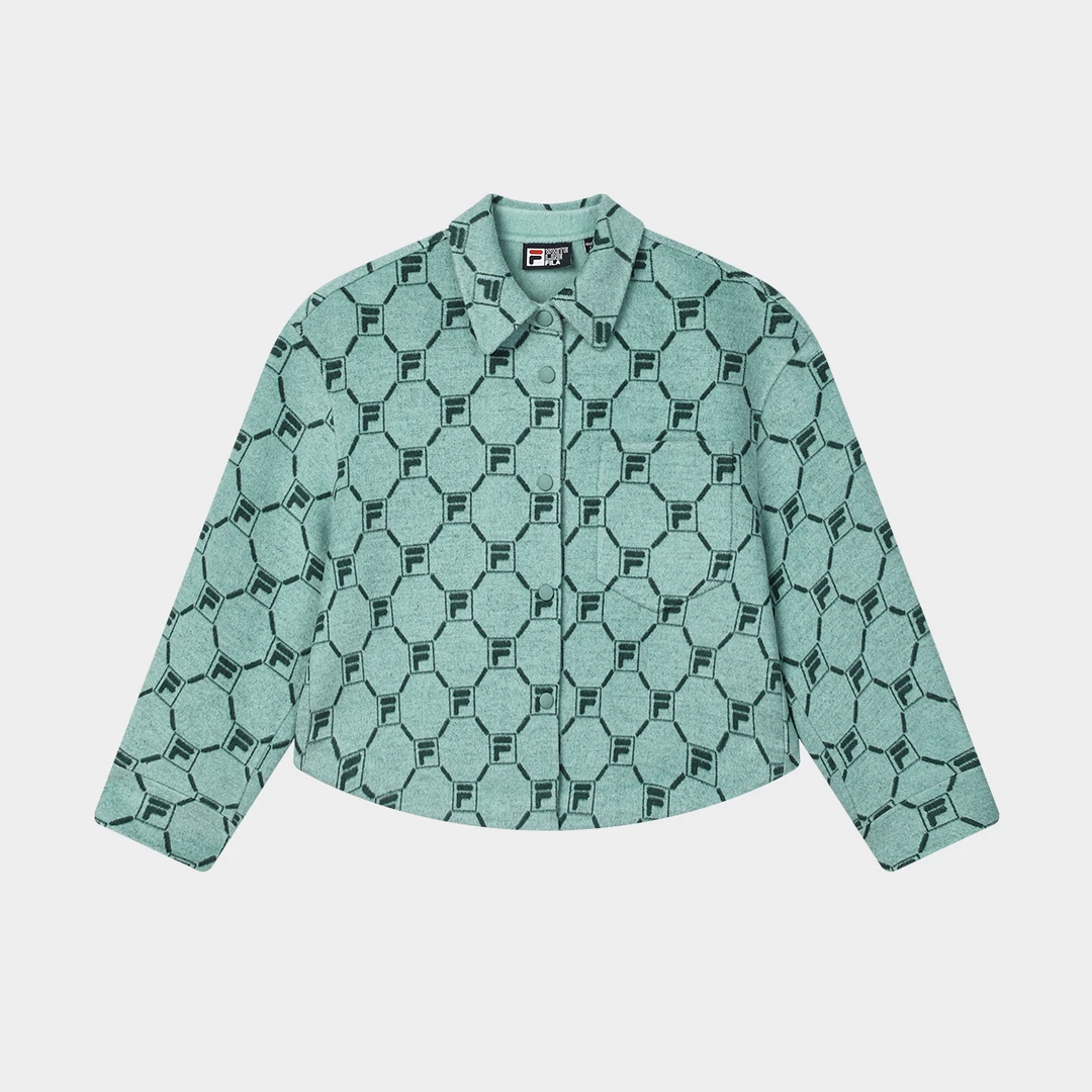 FILA斐乐女子新款冬季时尚休闲显瘦百搭流行毛呢外套 F11W518703F