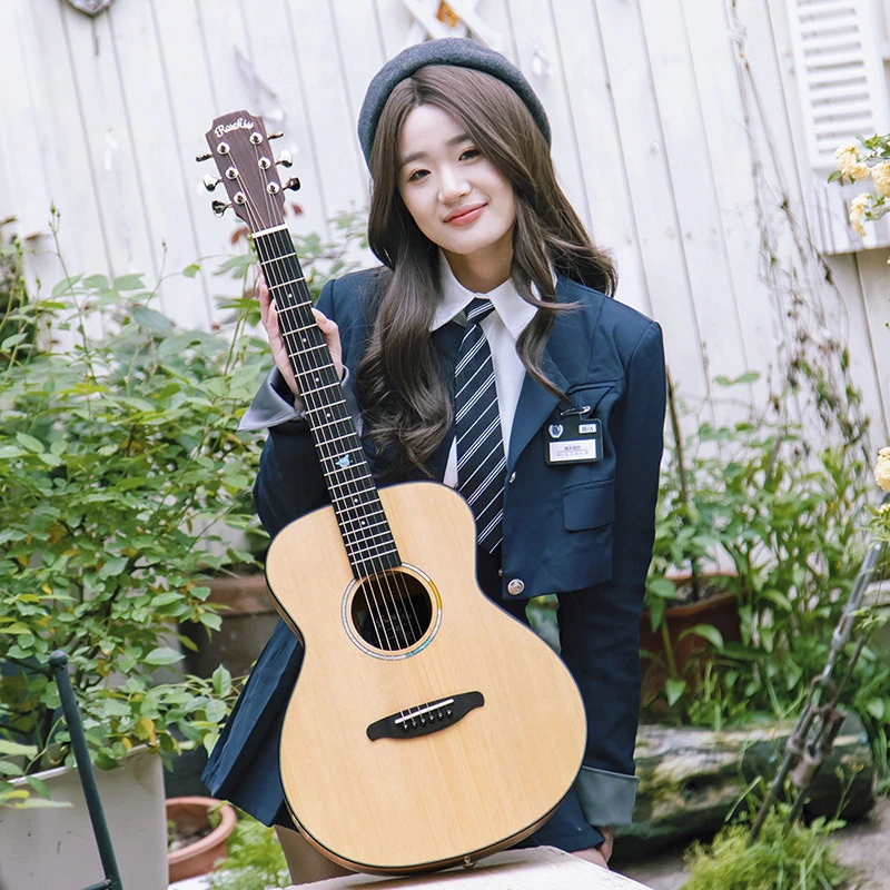 Rosskiss玫瑰骑士36寸小吉他民谣吉他旅行吉他儿童及他