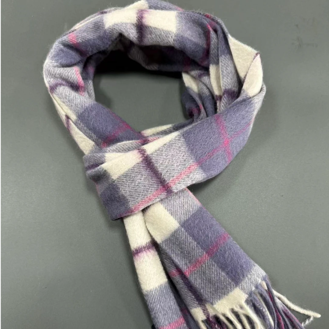 优雅气质高级百搭时尚文艺可爱保暖简约秋冬季经典格子围巾