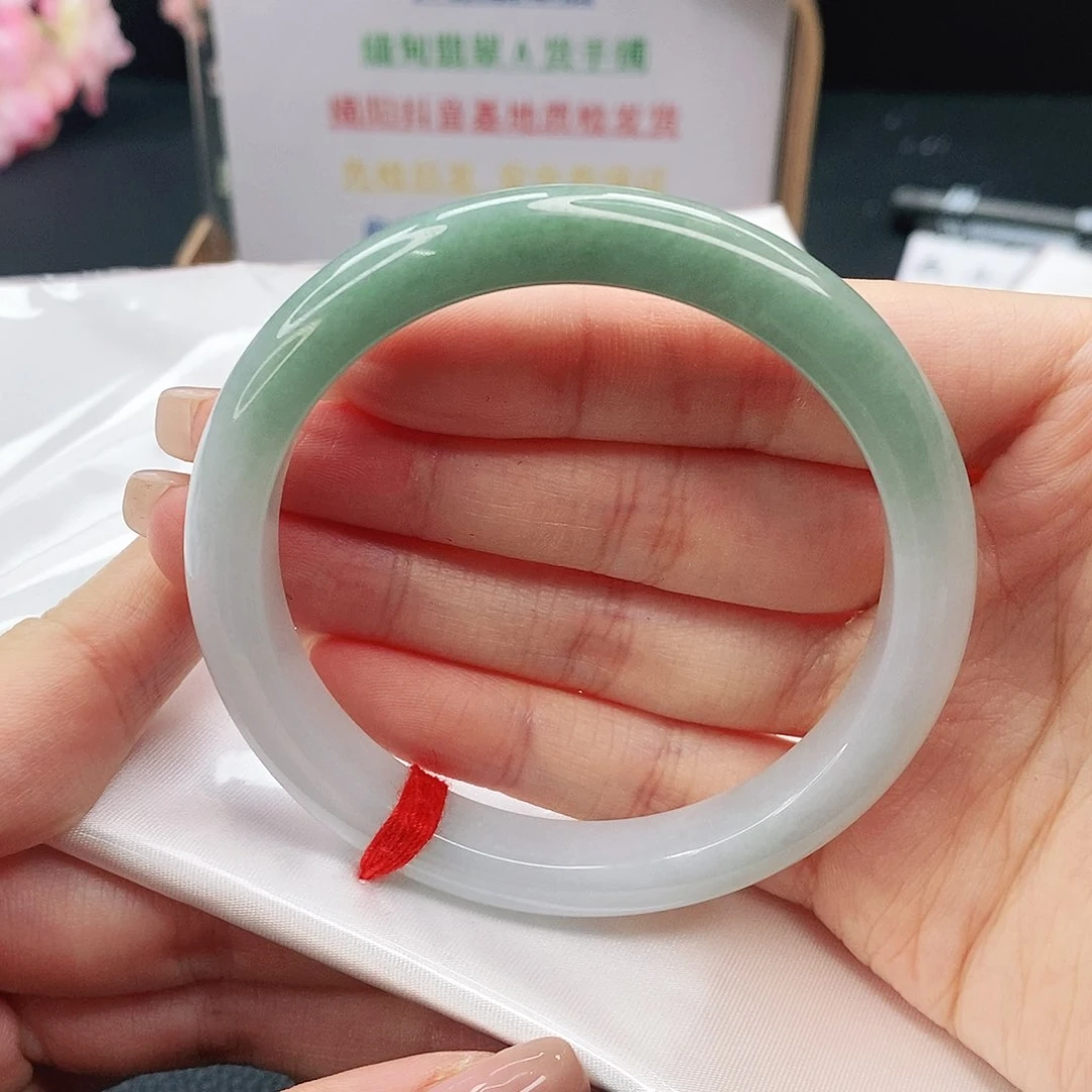 翡翠手镯未镶嵌57.7窄条