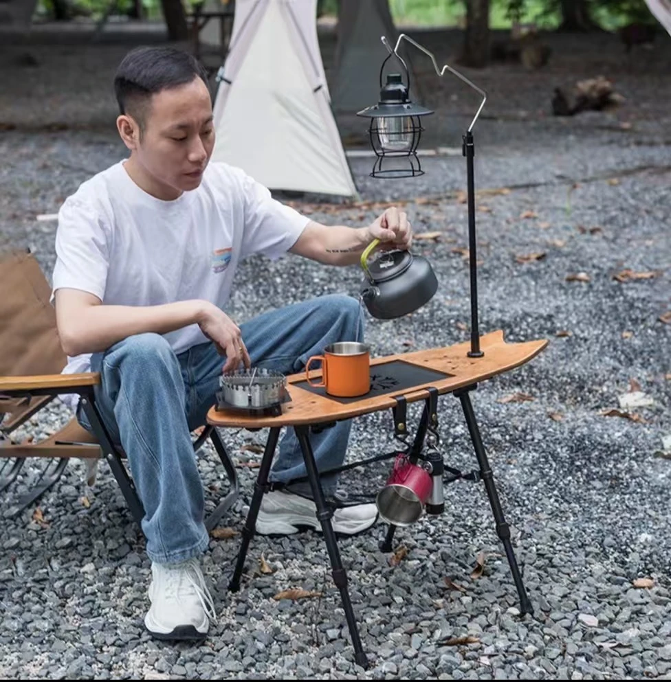 DR飞鱼泡茶桌户外露营登山钓鱼自驾游户外便携一秒收纳旅行茶桌