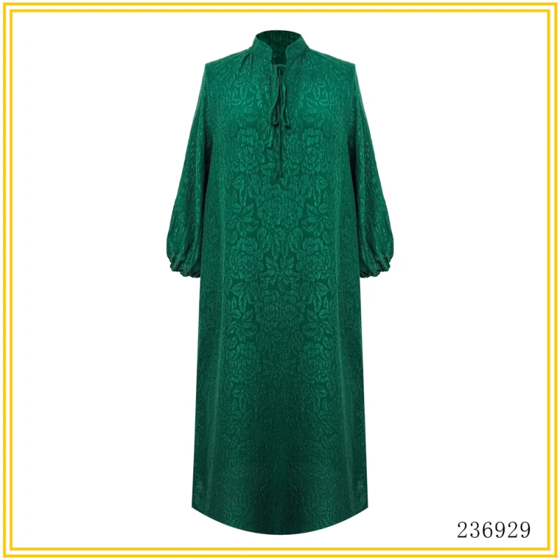 PP 2024秋冬新款女士重磅冠乐绉连衣裙236929