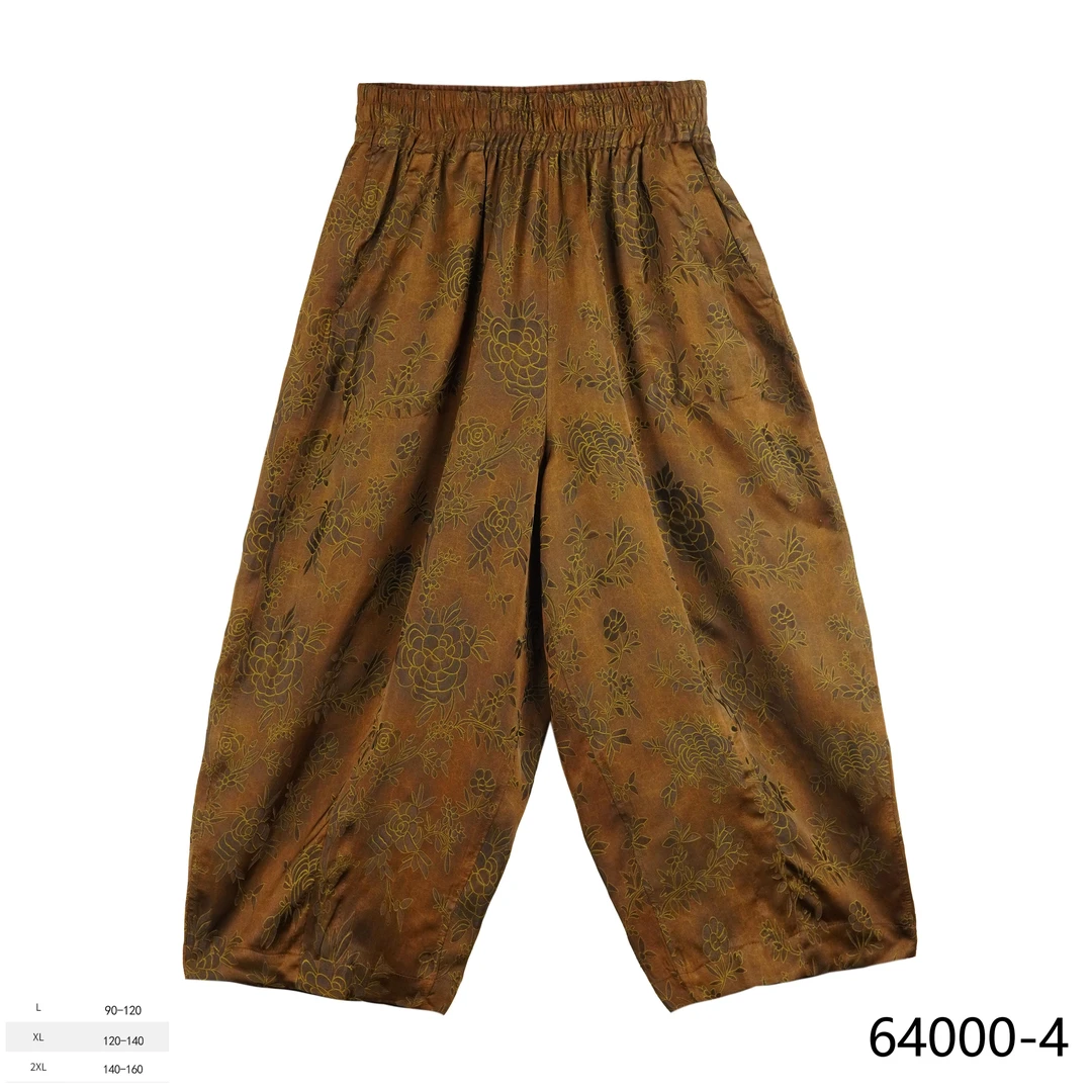 LL 2024秋季新款新款时尚国风琼枝玉树香蕉裤 64006-4