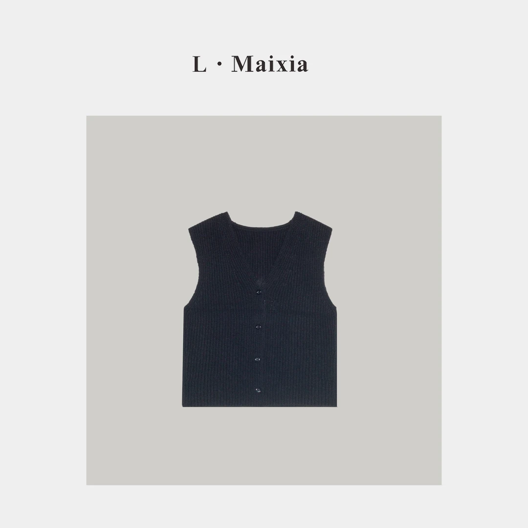 L.MAIXIA/露·玛莉先2024女士针织马甲ZZ-24944