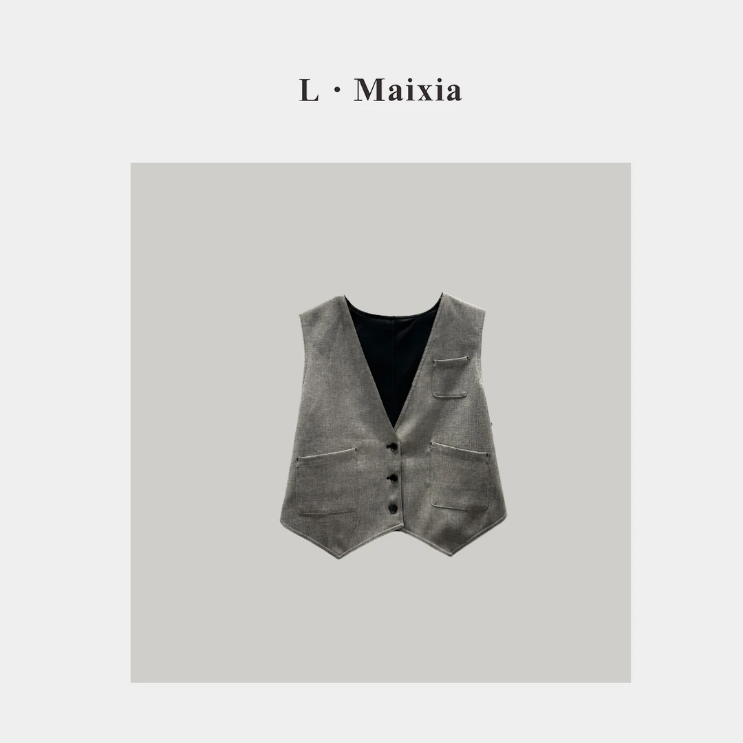 L.MAIXIA/露·玛莉先2025女士马夹ZQ-24847