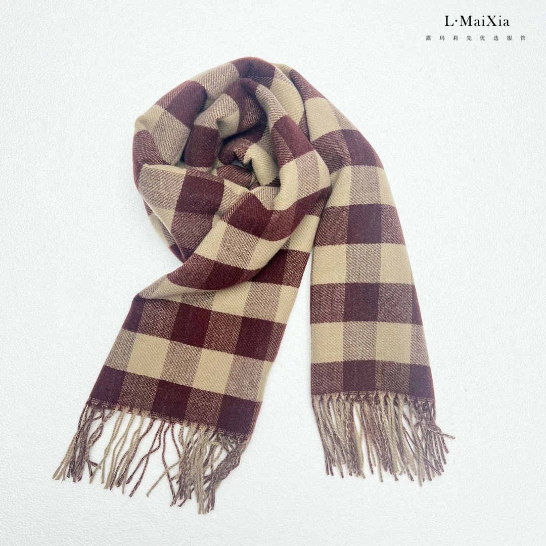 L.MAIXIA/露·玛莉先大方格女士围巾LX-58015