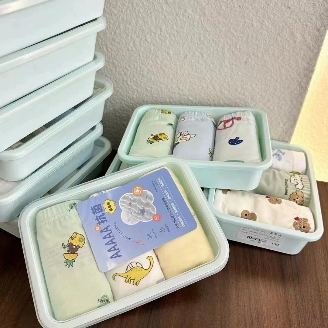 （LAOHE）  男童 女童NK-9508 三条 儿童 裤子 卡通无痕平角立体