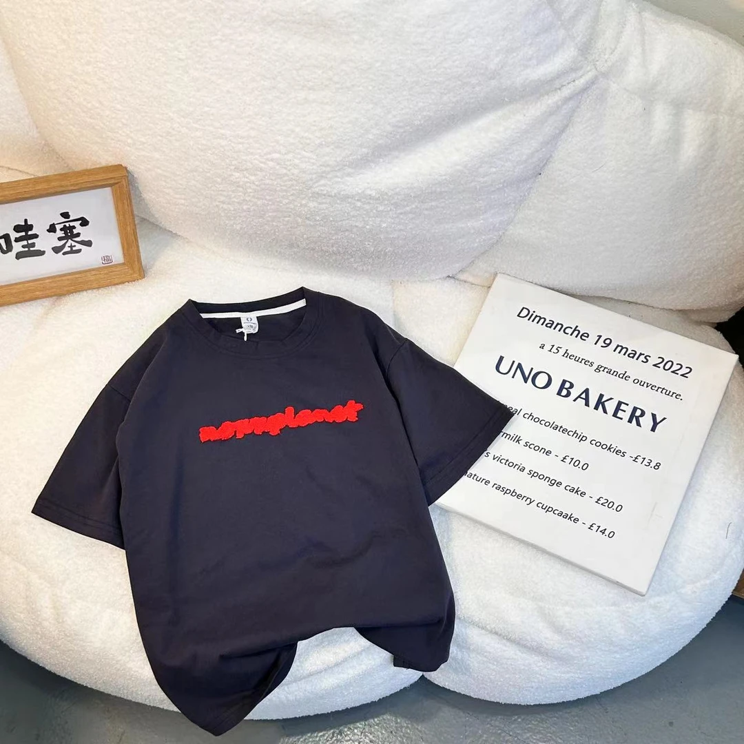 （CQL）TX-32287 儿童男童百搭休闲短袖韩版洋气时尚夏季T恤圆领