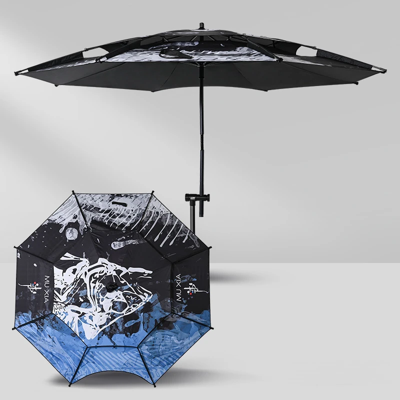 【2.2微瑕】国潮系列钓鱼伞 隔层 鱼骨