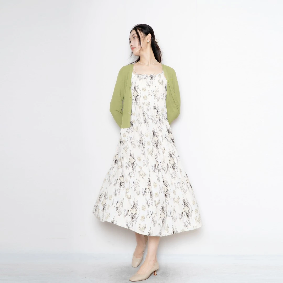 UAU春夏开衫吊带裙碎花裙百搭气质显瘦宽松爆款夏季连衣裙7183001