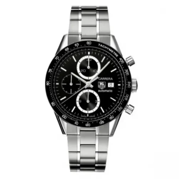 99新 TAG Heuer/泰格豪雅 卡莱拉/CV2010.BA0786/41mm/钢带机械表