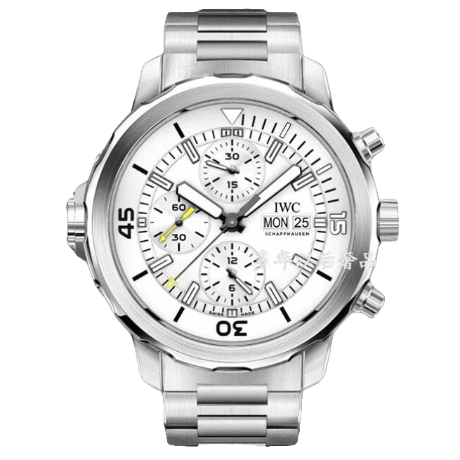 99新 IWC/万国 海洋时计/IW376802/44mm白盘钢带潜水运动机械男表
