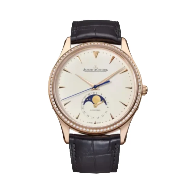 99新 Jaeger-LeCoultre/积家 大师月相Q1362501/39mm原钻玫瑰金表