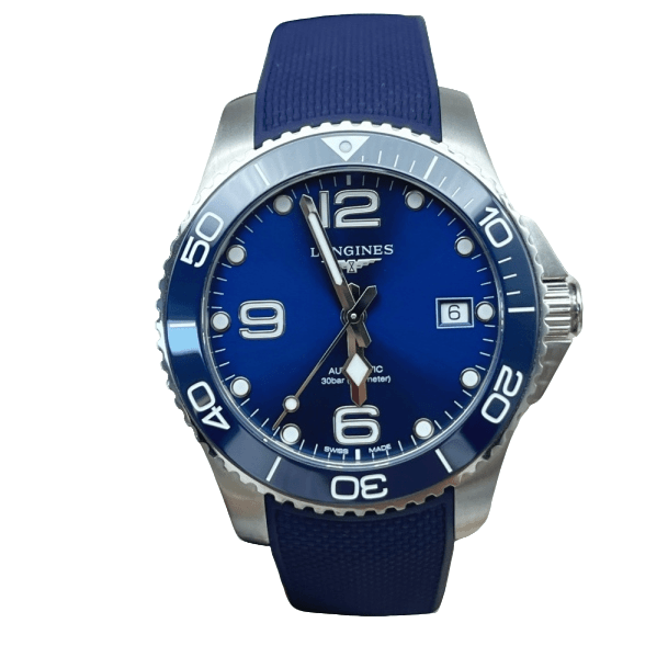 99新 Longines/浪琴  康卡斯 蓝盘 胶带 L3.780.4.96.9/39毫米