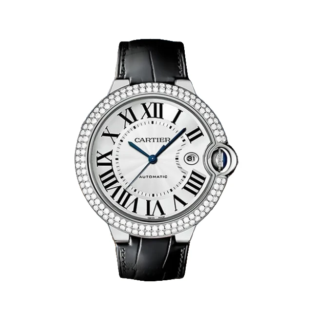 99新 Cartier/卡地亚 蓝气球/W69016Z4/42mm机械后钻白盘皮带男表