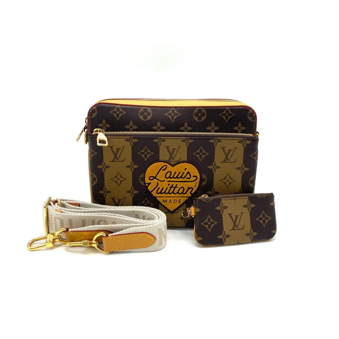 99新 LouisVuitton/路易威登 nigo联名限量三合一邮差包尺寸25/18
