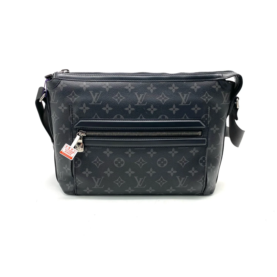 95新 LouisVuitton/路易威登 黑老花奥德赛小号斜挎包 尺寸30/23