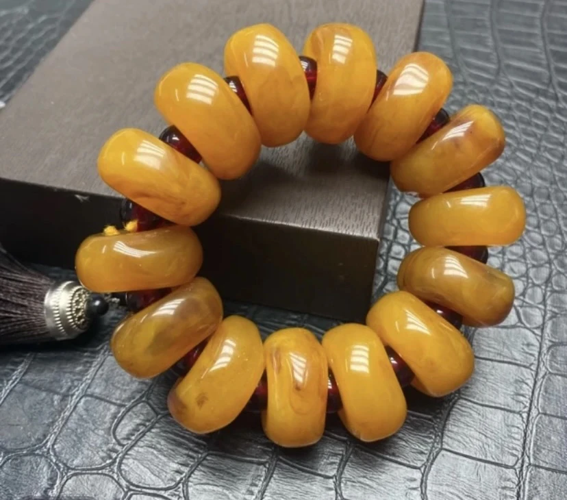 【镇店收藏 正品保障】 701甄选精美老黄盘珠手链