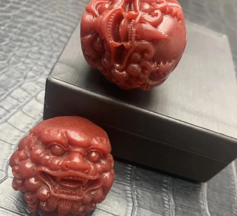 【镇店收藏 正品保障】817精美狮子头手把件欧若风