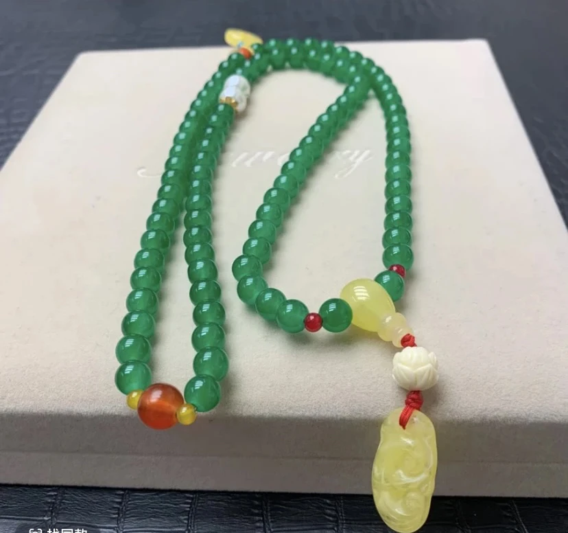 【镇店收藏 正品保障】799精美绿滴溜毛衣链项链