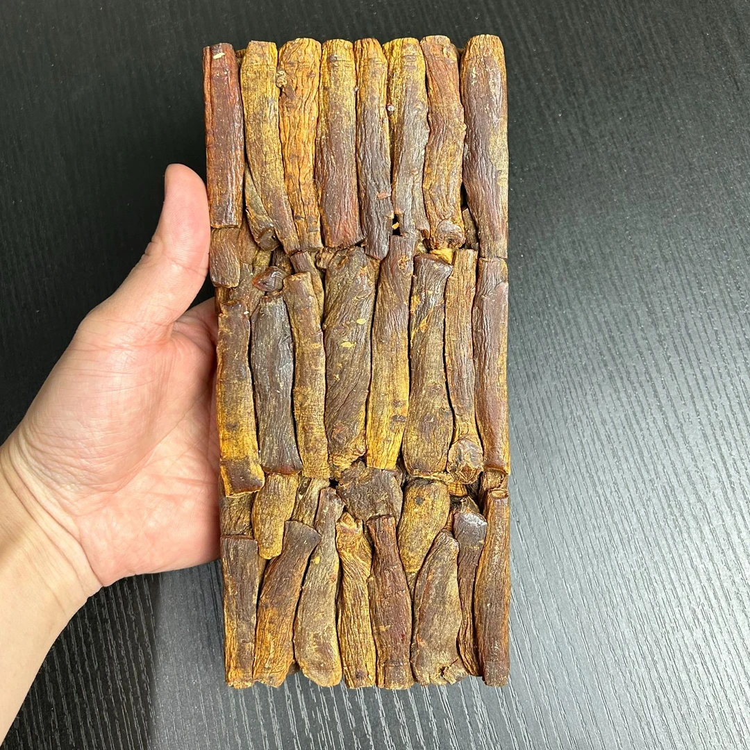 高丽参腿压块600克特大腿6年根高丽参