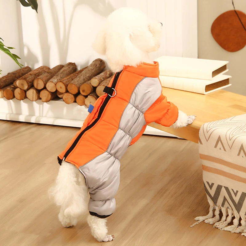 新款狗狗四脚衣服小型犬比熊泰迪保暖棉衣雪纳瑞博美小狗宠物棉衣